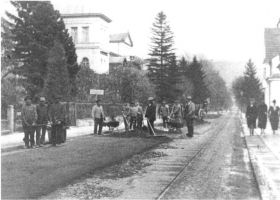 Ausbesserung Bahnhofstraße 1932