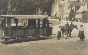 Pferdebahn am Kaiserplatz um 1910