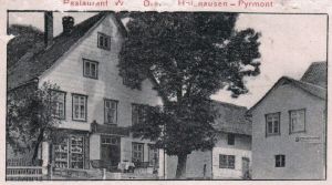 Gasthaus Drawe, Photograph Ludwig Roloff, Schillerstraße 20 (~1917)