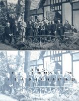 Hallunken vor Spelunke im Garten von Pensionshaus Garbe