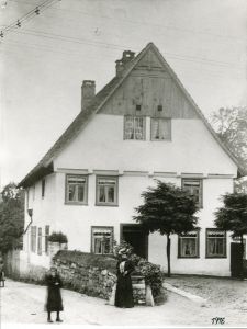 1916, Quelle: Stadtarchiv Bad Pyrmont links die Winkelstraße