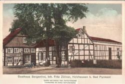 Gasthaus Sorgenfrei in den 1920ern (Quelle: u.a. Postkartensammlung Frank Schlutter)