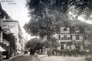 Pferdebahn in der Kirchstraße um 1900