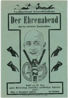 Ankündigung Künstlerdiele in den 1920ern