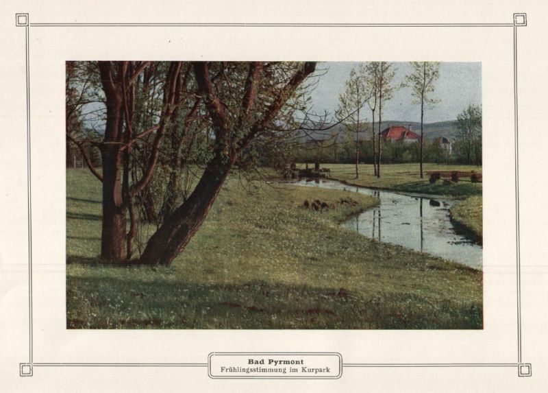 Datei:E-Hermann-Bad-Pyrmont-Fruehlingsstimmung-im-Kurpark.jpg