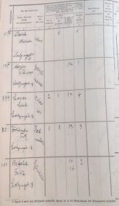 Bewohner der Lortzingstraße 18 Quelle: Einwohnerzählung Oesdorf 1913, Stadtarchiv Bad Pyrmont