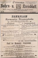 Pferdebahn-Fahrplan 1892