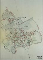 Ortsplan von Holzhausen 1857 mit heutigen Straßennamen und damaligen Brandkatasternummern